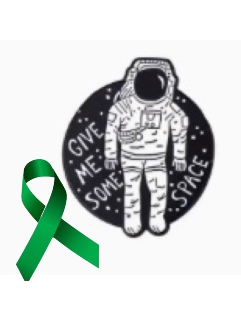 Give Me Space x Mental Health Matters colorful enamel cartoon pin lapel brooch